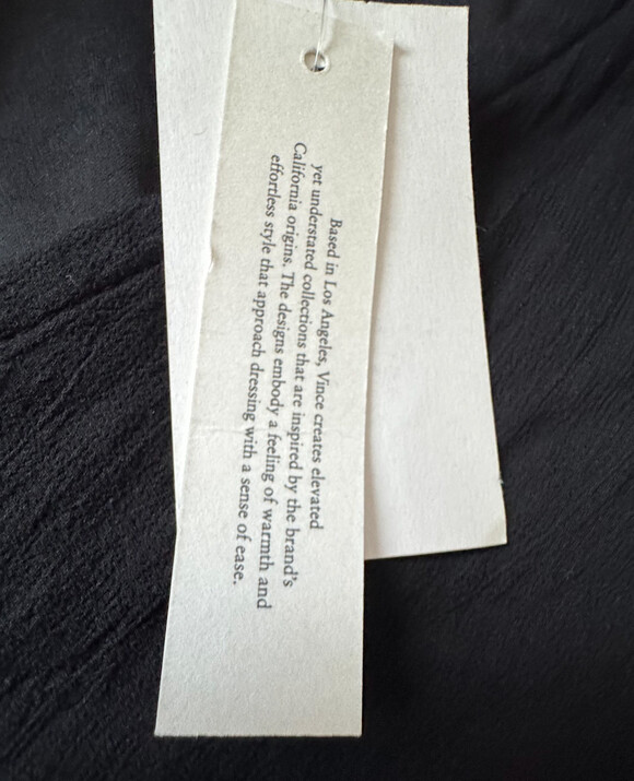 Vince Women's Cinched Sleeveless Midi Dress Cotton Voile Black Size XS NWT - Picture 11 of 12